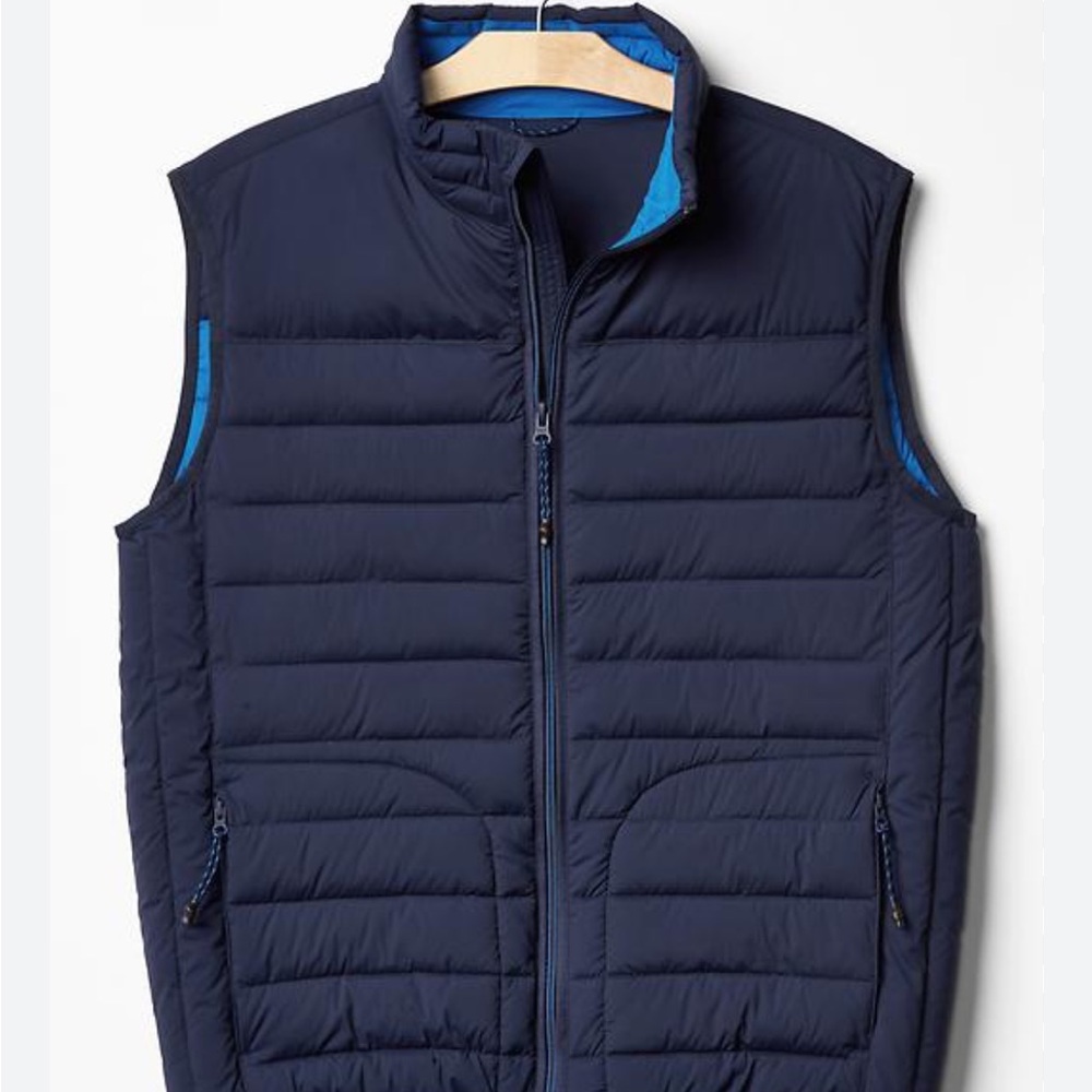 GAP Dark Blue Mens Puffer Vest
